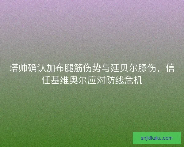 塔帅确认加布腿筋伤势与廷贝尔膝伤，信任基维奥尔应对防线危机